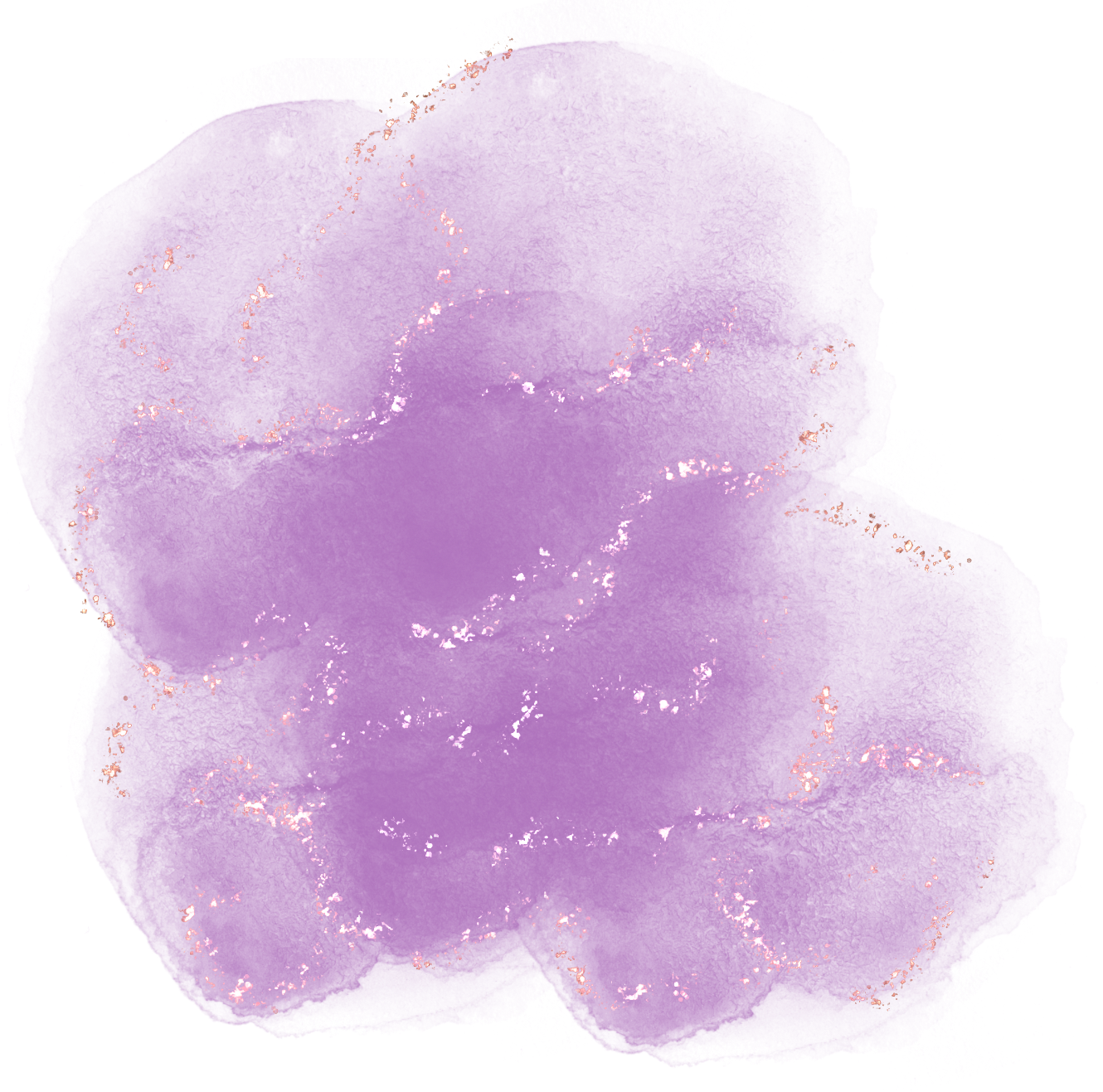 Purple Splotch with Glitters